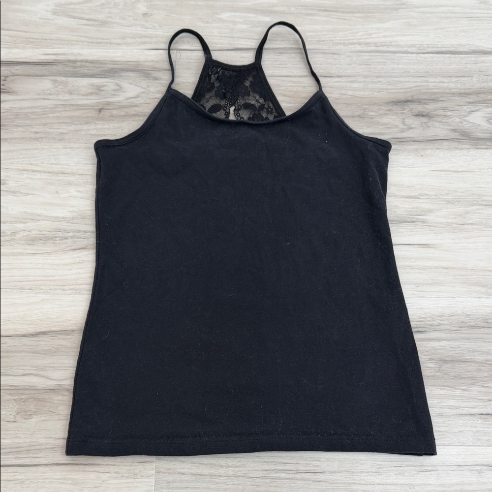 Abercrombie Kids Black Lace-Back Women's Top Sz 11/12